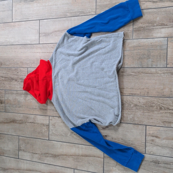 Netflix Stranger Things Eleven Colorblock Cropped Hoodie - Picture 3 of 3